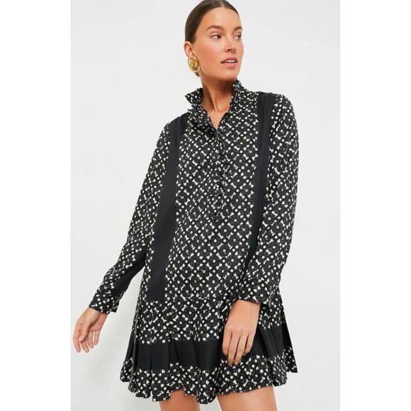 TUCKERNUCK Black Geo Tate Dress NWT Size XXS - Picture 1 of 8